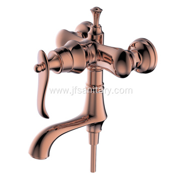 Exposed Brass Shower Mixer Valve Rose Gold